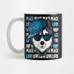 Funny Husky Rapper Hip-Hop Lovers Rap Music Fan Mug
